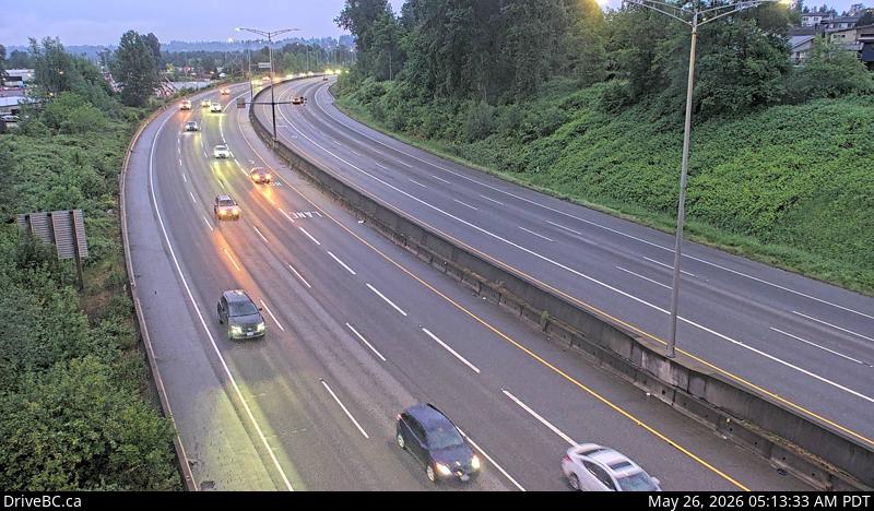 Live Traffic Camera of Highway 1 at Douglas Road overpass, looking east