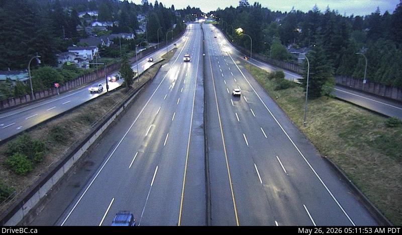 Live Traffic Camera of Hwy 1 (Upper Levels Highway) at Westview Drive, looking east